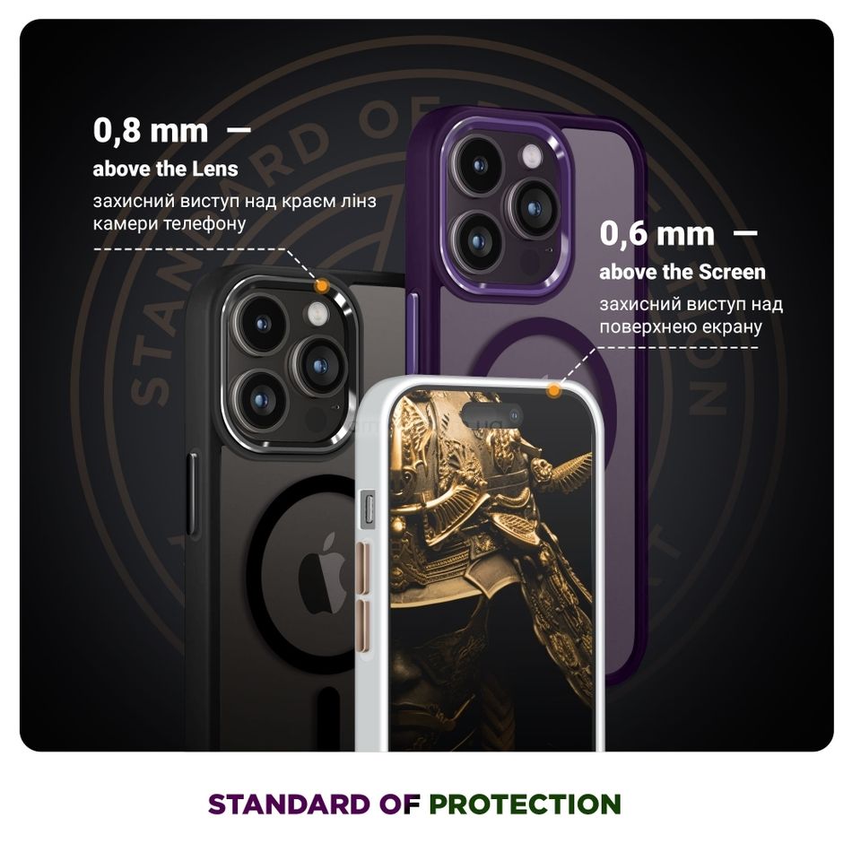 Чехол для iPhone 14 Pro Max ArmorStandart Unit MagSafe Purple (ARM66953)