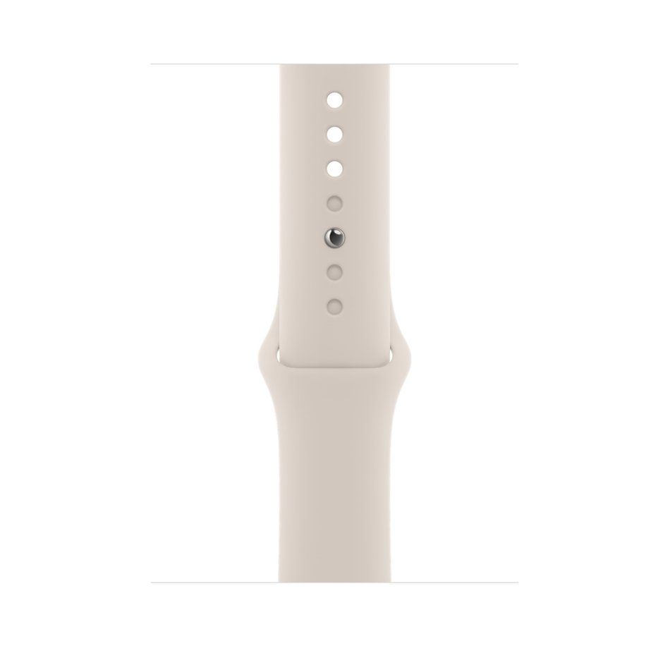 Apple Watch SE 2 44mm Starlight Aluminum Case with Starlight Sport Band (MNJX3)