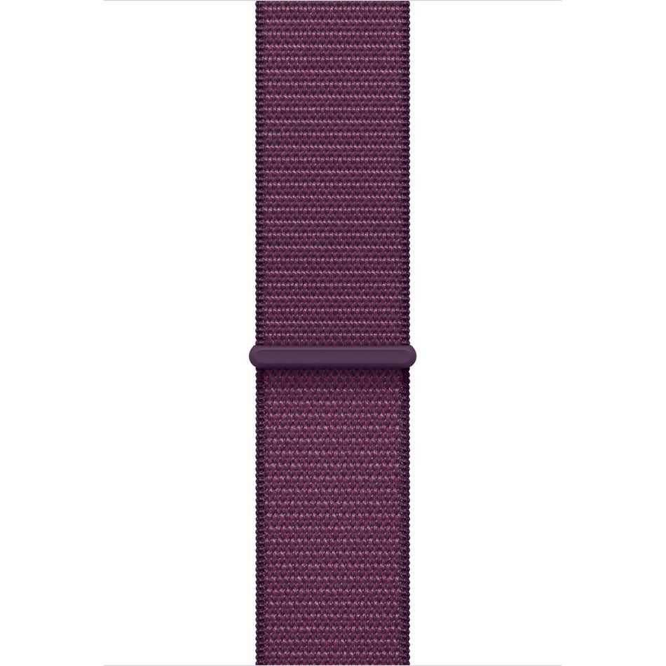 Apple Watch Series 10 GPS 46mm Rose Gold Aluminum Case w. Plum Sport Loop (MWWV3)