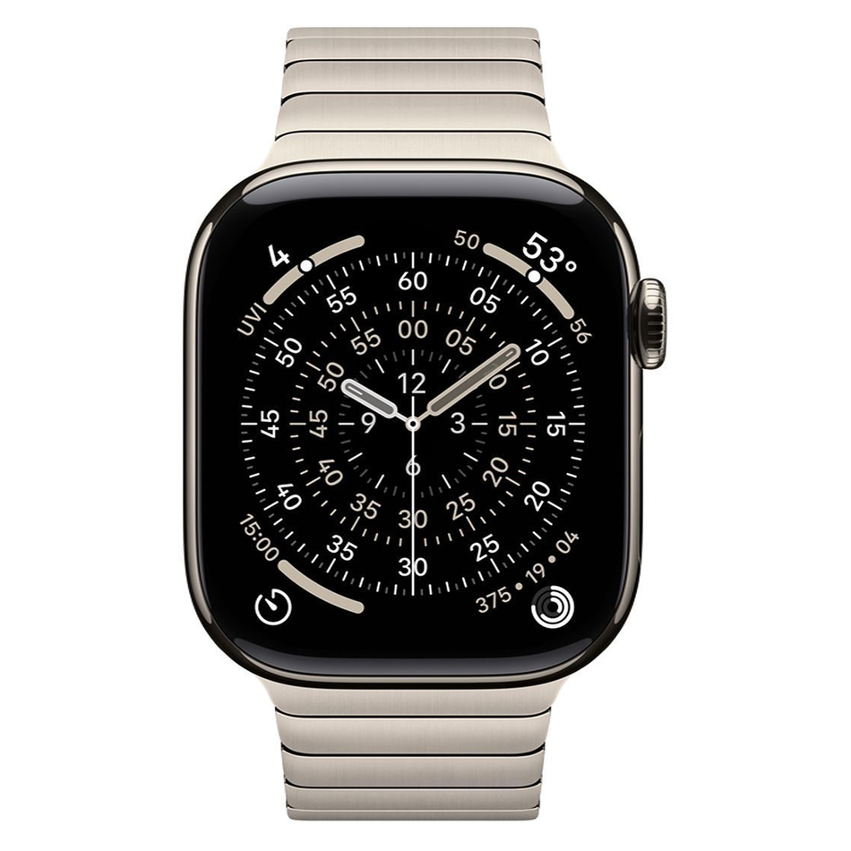 Apple Watch Series 11 GPS + Cellular 42mm Natural Tit. Case w. Natural Link Bracelet (MXMA3)