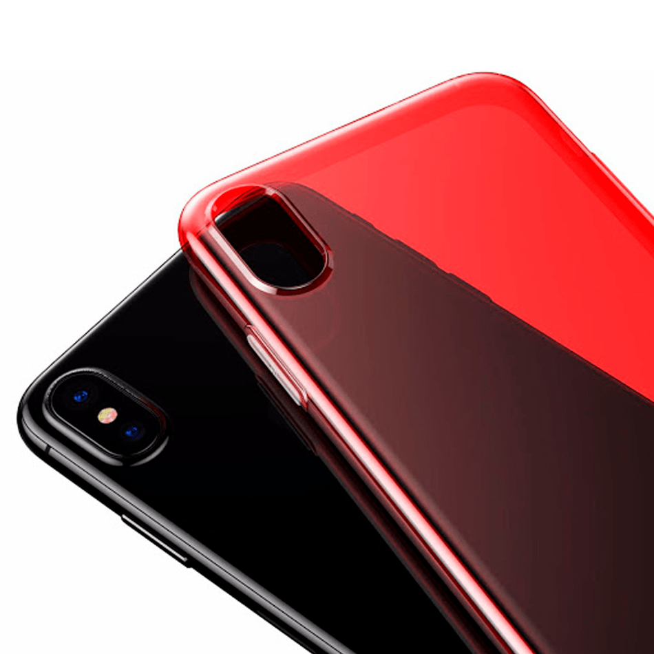 Чохол iPhone X Baseus Ultra Slim Case with Anti-Dust Jack (Red) ARAPIPHX-A09