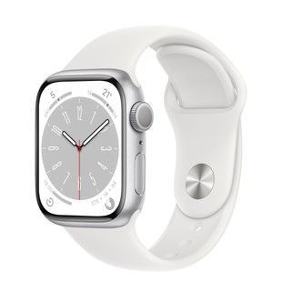 Б/У Apple Watch Series 8 GPS 41mm Silver Aluminum Case with White Sport Band