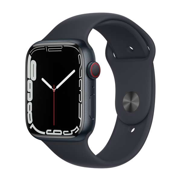 USED Apple Watch Series 7 GPS + LTE 45mm Midnight Aluminum Case with Midnight Sport Band (MKJ73)
