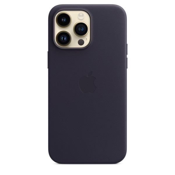 Чохол для iPhone 14 Pro Max OEM+ Leather Case wih MagSafe (Ink)