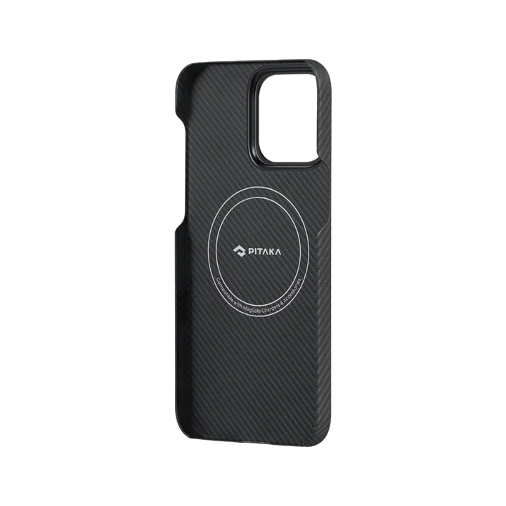Чехол для iPhone 15 Pro Pitaka MagEZ Case 4 Twill 600D Black/Grey (KI1501PA)