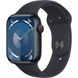 Apple Watch Series 9 GPS + Cellular 45mm Midnight Alu. Case w. Midnight Sport Band - S/M (MRMC3)
