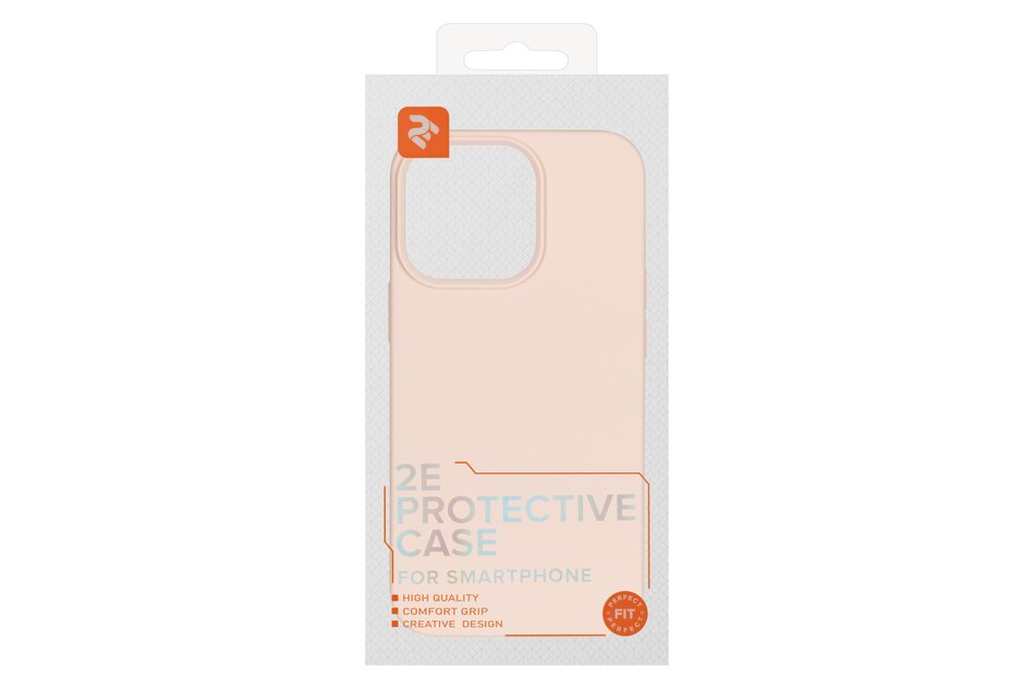 Чехол для iPhone 13 Pro 2E Basic Liquid Silicone (Sand Pink) 2E-IPH-13PR-OCLS-RP