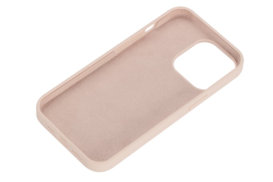 Чехол для iPhone 13 Pro 2E Basic Liquid Silicone (Sand Pink) 2E-IPH-13PR-OCLS-RP