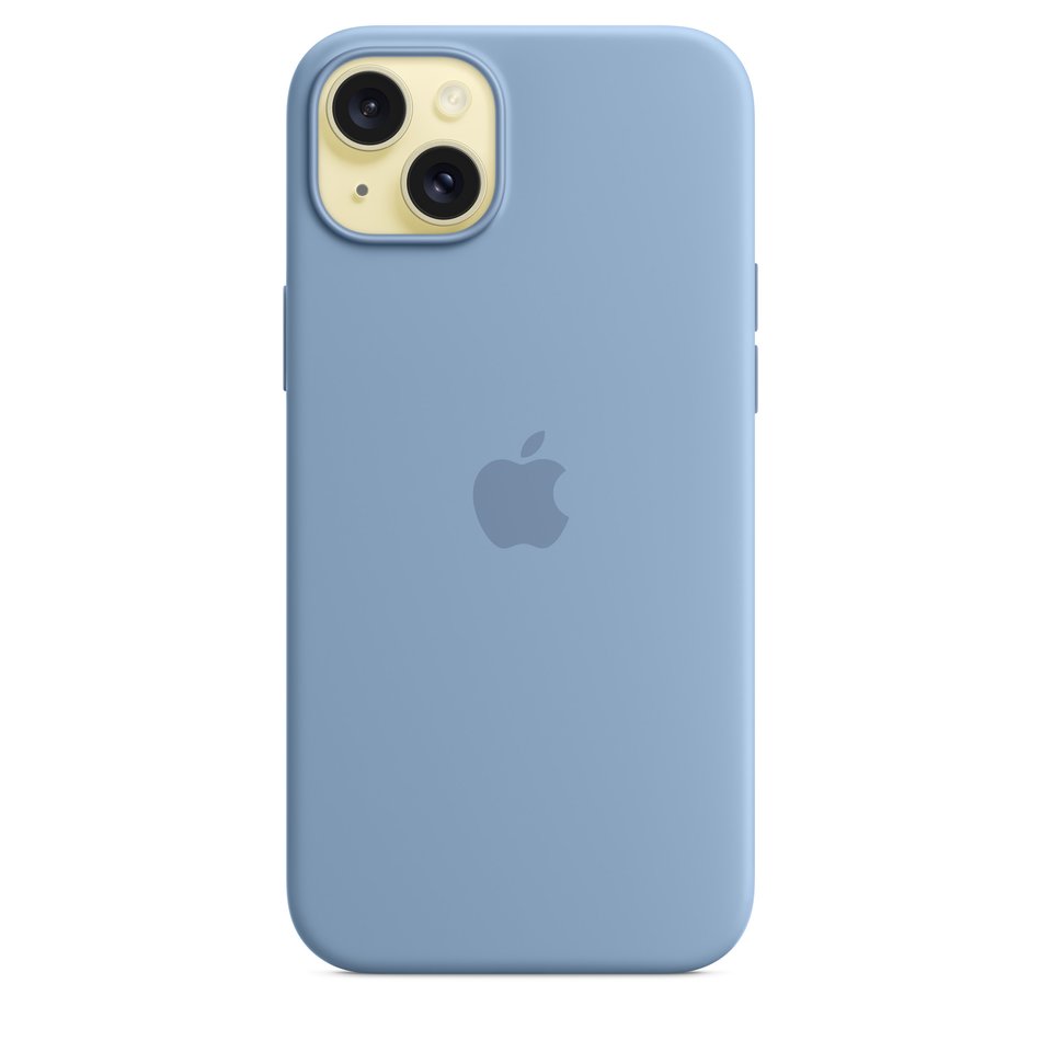 Чохол для iPhone 15 Plus Apple Silicone Case with MagSafe - Winter Blue (MT193)