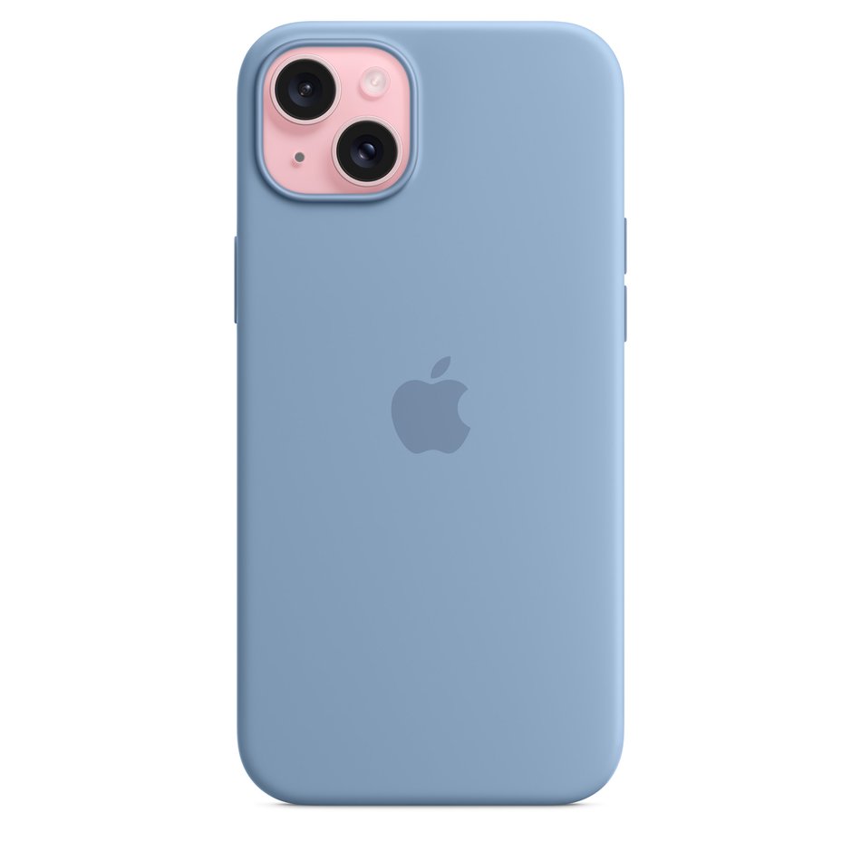 Чехол для iPhone 15 Plus Apple Silicone Case with MagSafe - Winter Blue (MT193)