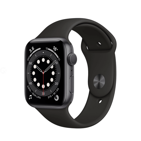 Б\У Apple Watch Series 6 GPS 44mm Space Gray Aluminium with Black Sport Band (M00H3)