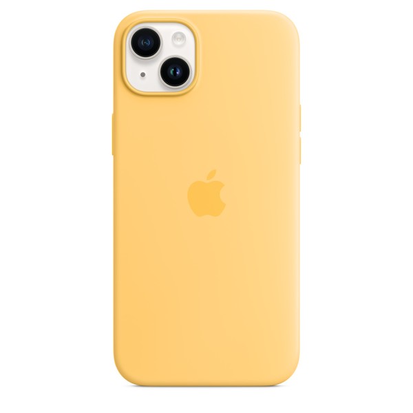 Чехол для iPhone 14 Plus Apple Silicone Case with MagSafe - Sunglow (MPTD3) UA