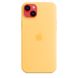 Чохол для iPhone 14 Plus Apple Silicone Case with MagSafe - Sunglow (MPTD3) UA