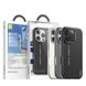 Чехол для iPhone 16 Pro Max Blueo Leather Case with MagSafe (Grey) (B52-I16PMGRY)