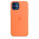 Чохол для iPhone 12 Pro OEM Silicone Case with Magsafe ( Kumquat )