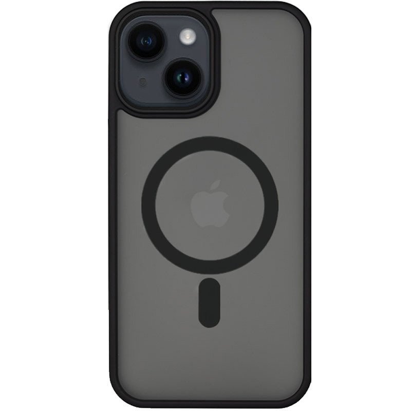 Чехол для iPhone 14 Plus Metal Buttons with MagSafe ( Black )