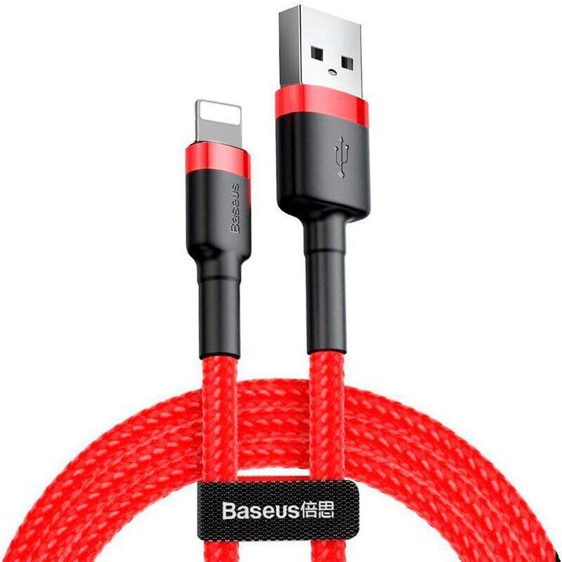 Кабель Baseus Cafule Cable USB For iP 2.4A 0.5m (Red-Red) CALKLF-A09