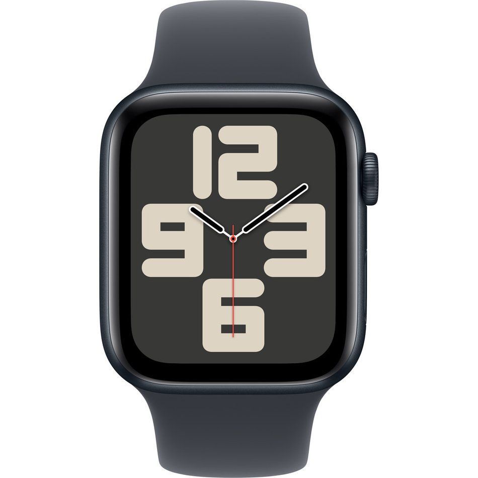 Apple Watch SE 2 GPS 44mm Midnight Aluminium Case w. Midnight Sport Band - M/L (MXEK3)