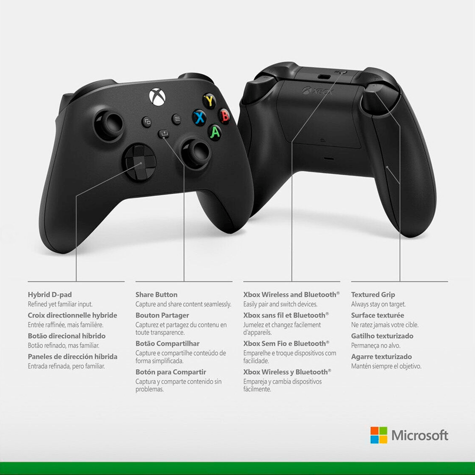 Геймпад бездротовий Microsoft Xbox Series X | S Wireless Controller with Bluetooth (Carbon Black) + USB-C Cable