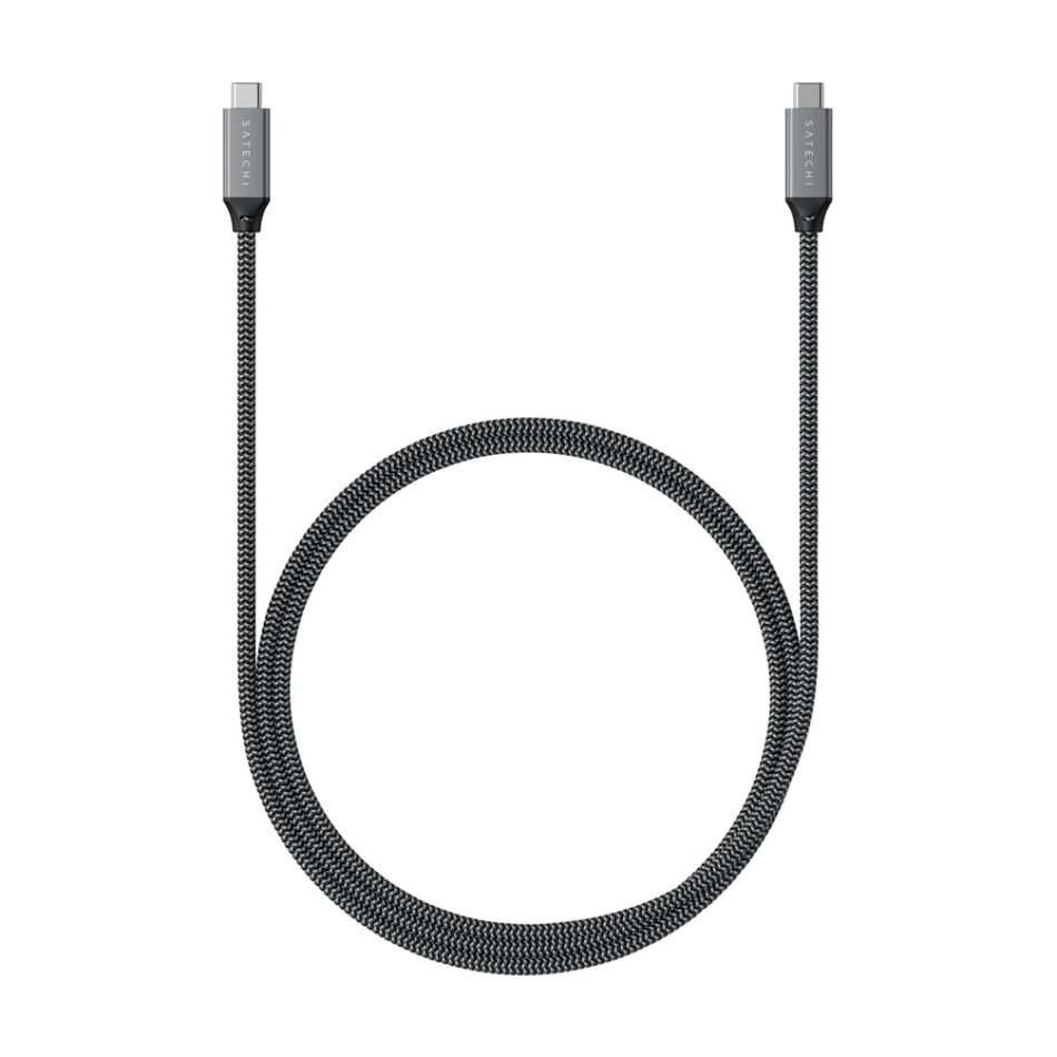Кабель Satechi USB4 C to C Cable 100W Space Gray (80 cm) (ST-U4C80M)