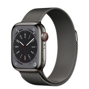 Б/У Apple Watch Series 8 GPS + Cellular 41mm Graphite Stainless Steel Case w. Milanese Loop