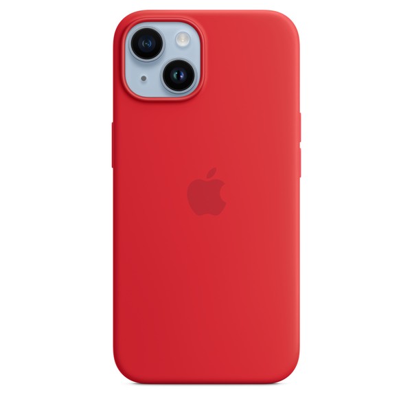 Чохол для iPhone 14 Apple Silicone Case with MagSafe - (PRODUCT) RED (MPRW3) UA