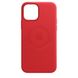 Чехол для iPhone 12 Pro Max OEM+ Leather Case with Magsafe ( Red )