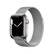 USED Apple Watch Series 7 GPS + LTE 41mm Silver Stainless Steel Case with Silver Milanese Loop (MKHX3/MKHF3)
