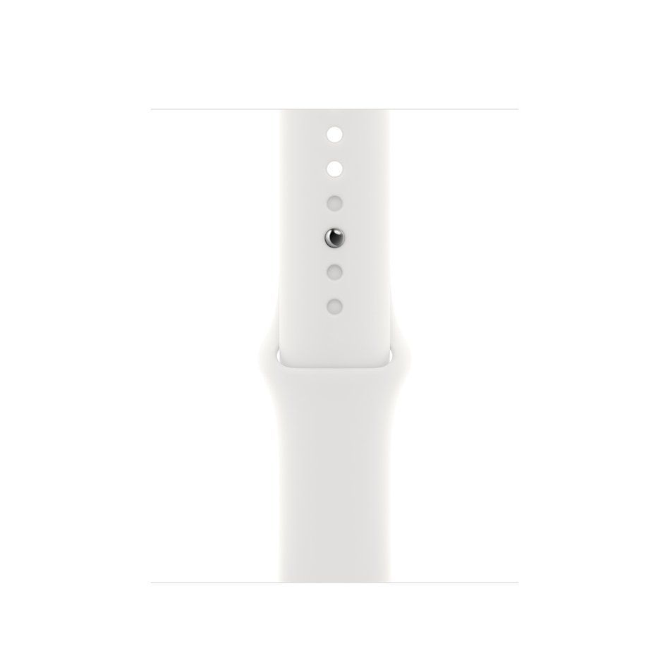Apple Watch SE 2 GPS + LTE 40mm Silver Aluminum Case with White Sport Band (MNPP3)