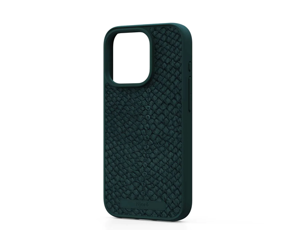 Чохол для iPhone 15 Pro Njord Salmon Leather MagSafe Case Dark Green (NA53SL02)