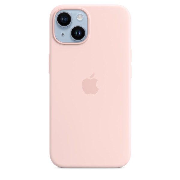 Чохол для iPhone 14 Apple Silicone Case with MagSafe - Chalk Pink (MPRX3) UA