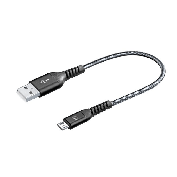 USB Cellularline microUSB 15cm (Black) Черный (002910)