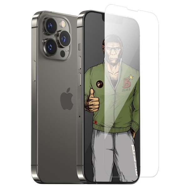 Защитное стекло для iPhone 12 Pro Max Blueo 2.5D Full Cover No Silk Screen With Mesh Tempered Glass ( Black )