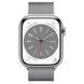 Б/У Apple Watch Series 8 GPS + Cellular 45mm Silver Stainless Steel Case w. Milanese Loop