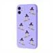 Чехол для iPhone 11 TPU WAVE Fancy ( Bear on Broom / Light Purple )