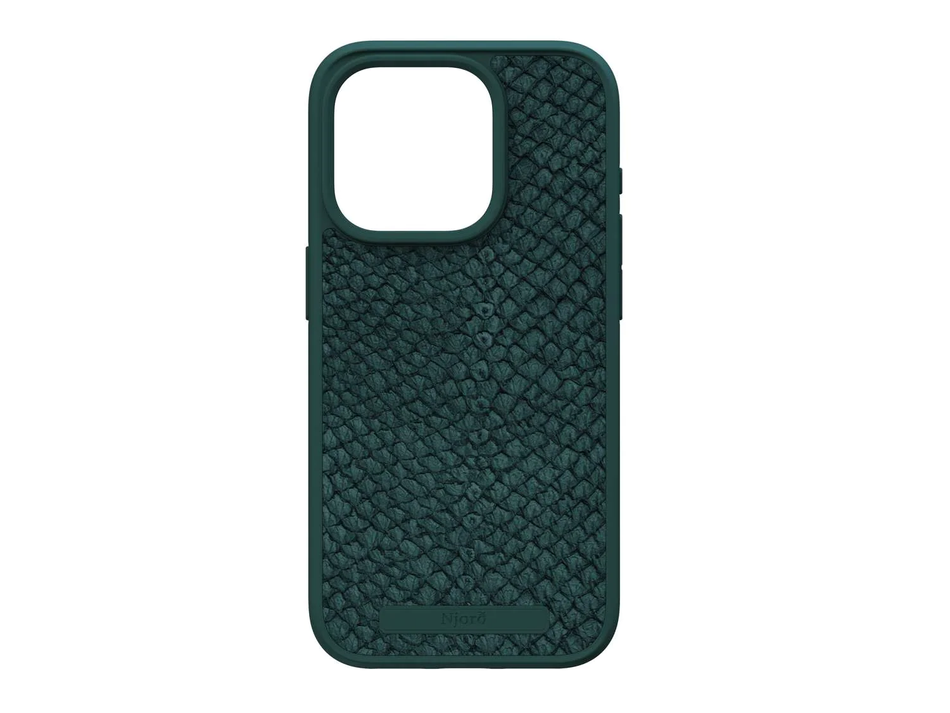 Чехол для iPhone 15 Pro Njord Salmon Leather MagSafe Case Dark Green (NA53SL02)