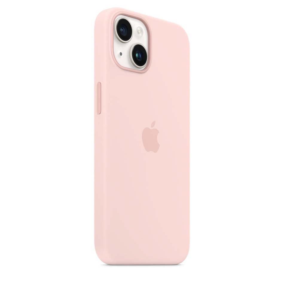 Чехол для iPhone 14 Apple Silicone Case with MagSafe - Chalk Pink (MPRX3) UA