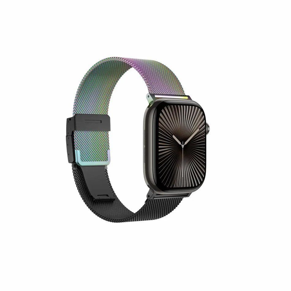 Ремешок для Apple Watch 42/44/45/46/49mm AmazingThing StyleFlip Band (Black/Cosmic) (TML46RB)