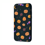 Чехол для  iPhone XR TPU WAVE Fancy ( Smiling pumpkins / Black ) (008503)
