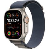 Apple Watch Ultra 2 GPS + Cellular 49mm Titanium Case with Blue Alpine Loop - Medium (MREP3) (008419)