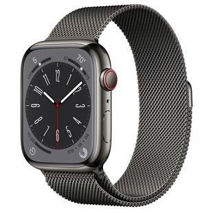 Б/У Apple Watch Series 8 GPS + Cellular 45mm Graphite Stainless Steel Case w. Milanese Loop