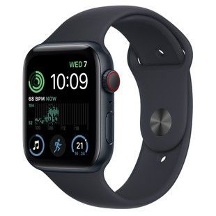 Apple Watch SE 2 GPS + LTE 44mm Midnight Aluminum Case with Midnight Sport Band (MNPY3)