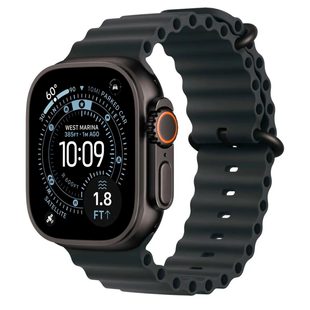 Apple Watch Ultra 3 GPS + Cellular 49mm Black Tit. Case w. Black Ocean Band (MF0J4)
