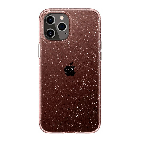 Чохол для iPhone 12 / 12 Pro Spigen Liquid Crystal Glitter ( Rose Quartz ) ACS01699