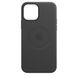 Чехол для iPhone 12 Pro Apple Leather Case with Magsafe ( Black ) (MHKG3) UA