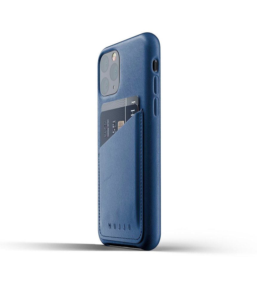 Чохол для iPhone 11 Pro MUJJO Full Leather Wallet ( Monaco Blue ) MUJJO-CL-002-BL