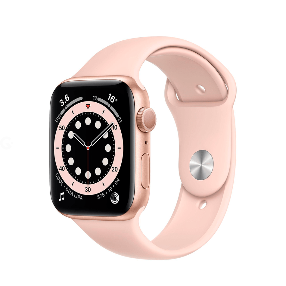 Б\У Apple Watch Series 6 GPS 44mm Gold Aluminium Case with Pink Sand Sport Band (M00E3)