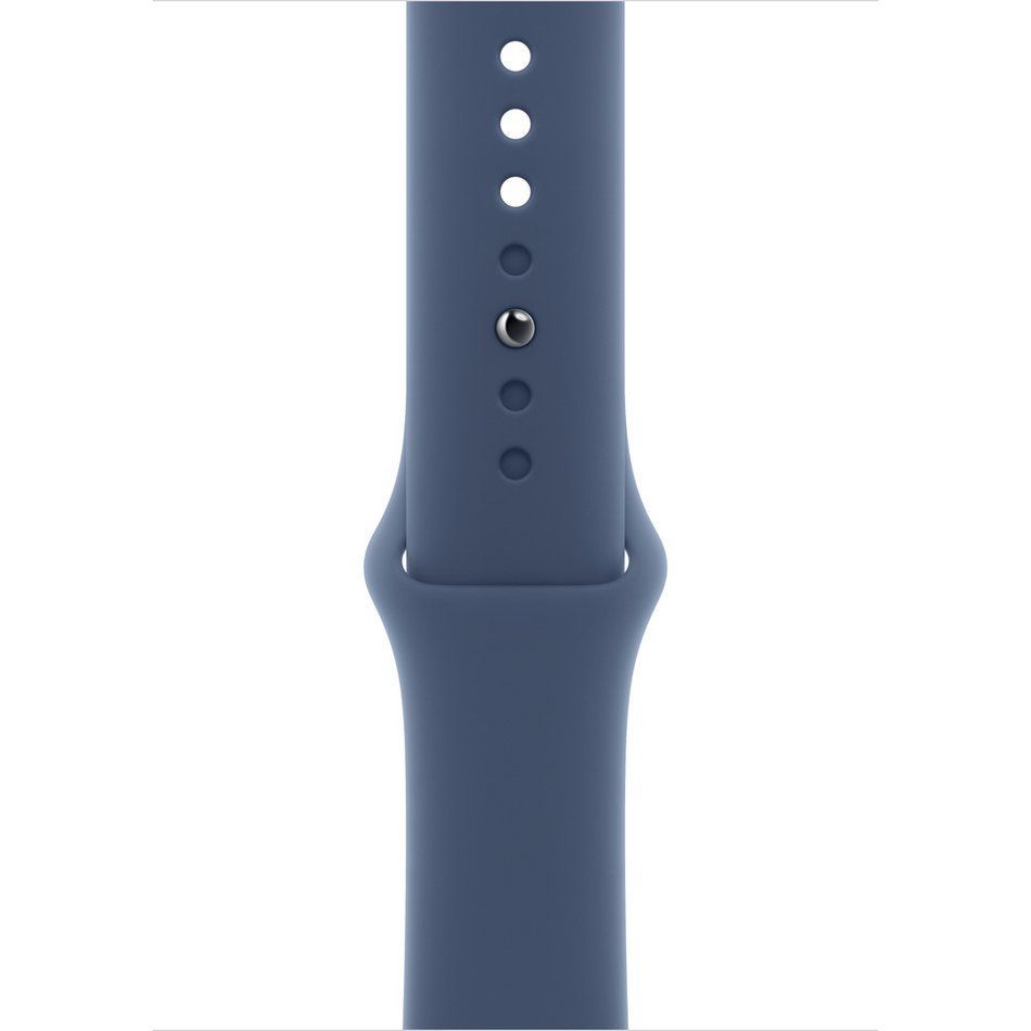 Apple Watch SE 2 GPS 44mm Silver Aluminium Case w. Denim Sport Band - M/L (MXER3)