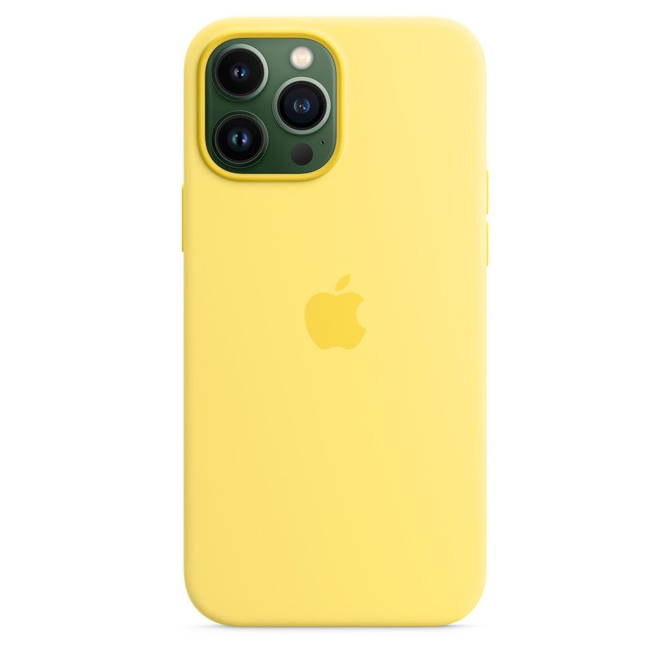 Чохол для iPhone 13 Pro OEM+ Silicone Case with Magsafe ( Lemon Zest )