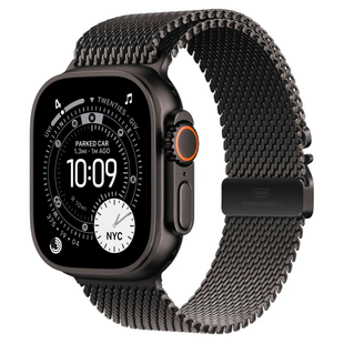 Apple Watch Ultra 3 GPS + Cellular 49mm Black Tit. Case w. Black Tit. Milanese Loop - Large (MF1T4)